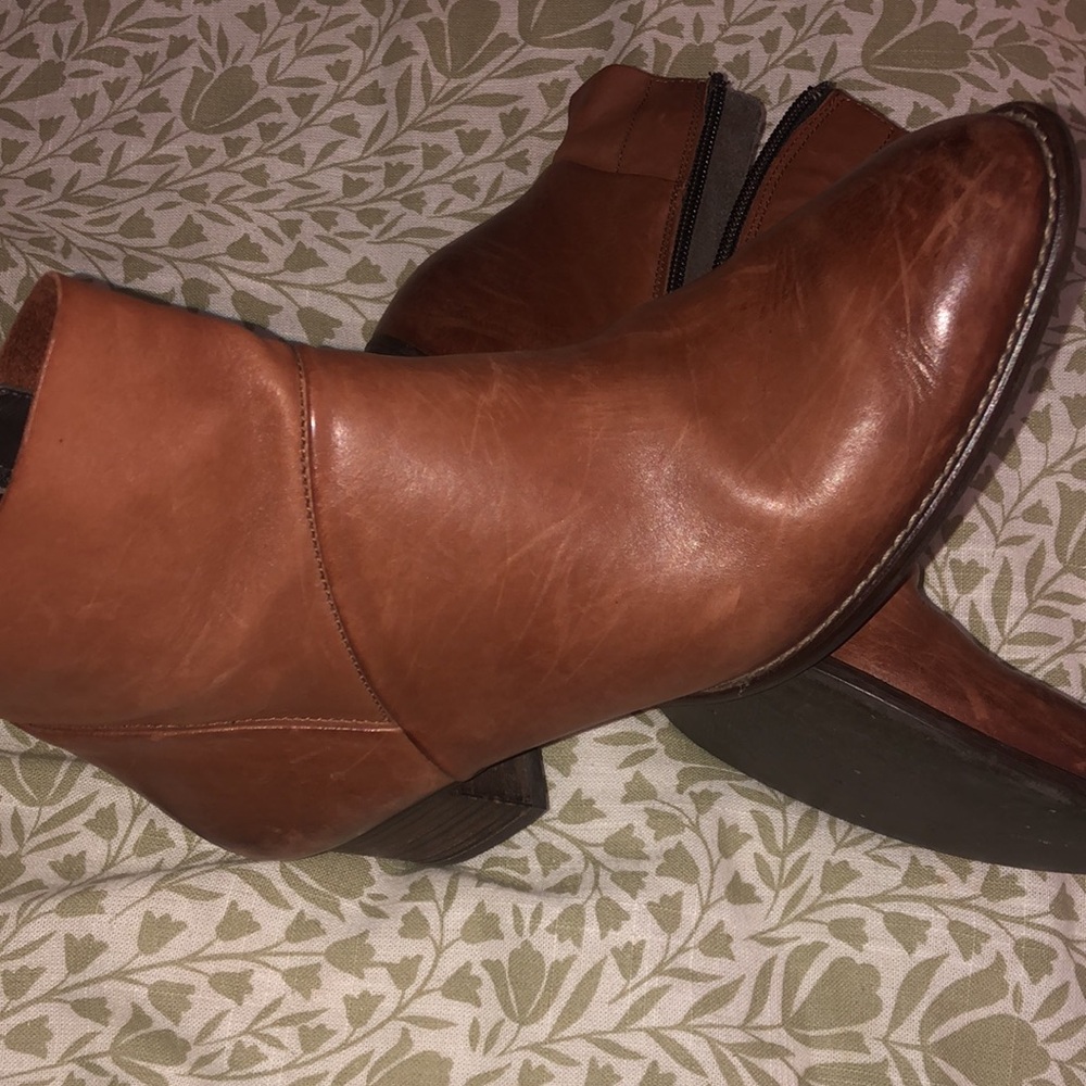 Paul Green Boots Booties Brown Size 3 zipper